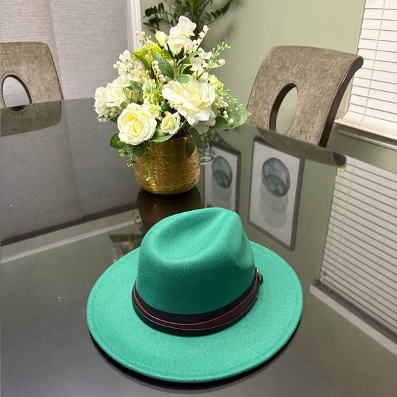Green Fedora Hat - Picture 6 of 6